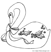 Animali da colorare cigno