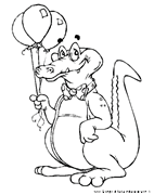 Animali da colorare coccodrillo