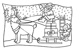 Disegni di Natale da colorare BABBO