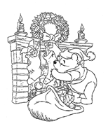 Disegni Pooh Natale